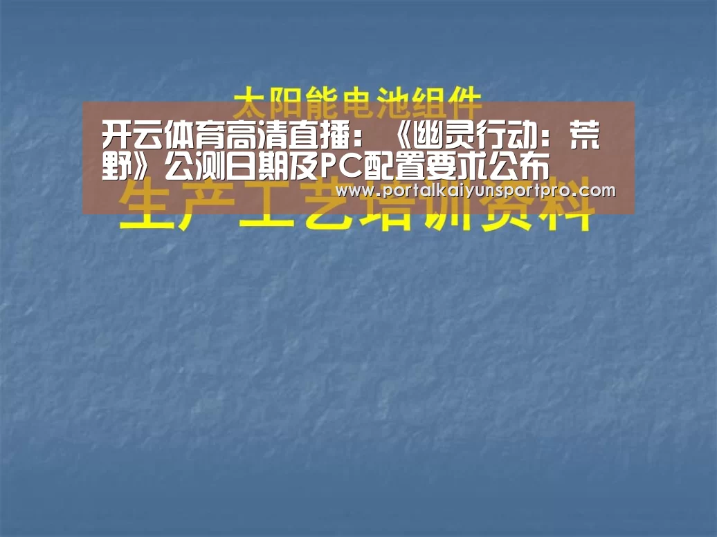 开云体育高清直播:《幽灵行动:荒野》公测日期及PC配置要求公布(图4) 开云平台